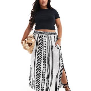 Yours Curve Yours Curve Aztec Style Tryk 100% Cotton Maxi Nederdele - 58