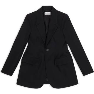 Balenciaga Hourglass virgin wool blazer - black - XXS
