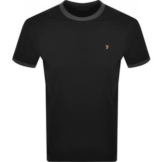 Farah Groves Ringer T Shirt Black