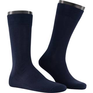 KUNERT Men Herren Socken blau Merc. Baumwolle unifarben