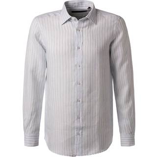 Windsor Herren Hemd blau gestreift