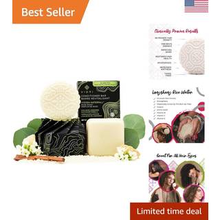 Viori Hidden Waterfall Shampoo og balsambj?lke s?t - lavet med risvand til h?rv?kst - h?ndlavet sulfatfri shampoo og balsam