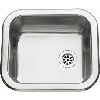 Juvel A300 stålvask med prop 360x320 mm