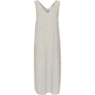 Midi kjole - KAmilia - Chalk/Black Stripe - Kaffe