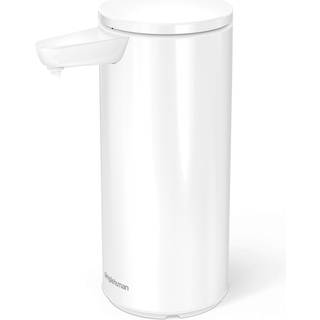 Simplehuman 266 ml genopladelig sensorpumpe, hvid