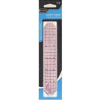 Westcott W-10 6-tommer 8ths Graph Ruler Transparent Plastic 1 X 6 in