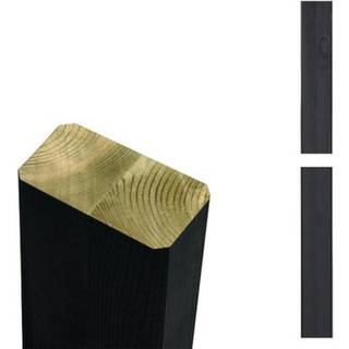 Plus Omlimet stolpe/drager 4,5×9×238 cm i Sort RAL 9005