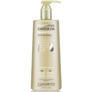 Giovanni udjævning Castor Oil Shampoo 24 oz. - Alle hårtyper Fugter hår og hovedbund Hydrat & Tame Frizz Jojoba Argan Oil Coconut Oil Shea Butter