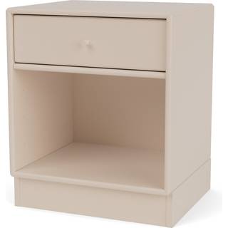 Montana DREAM sengebord med Sokkel - 168 Clay (8-12 ugers Levering) - Sokkel H7