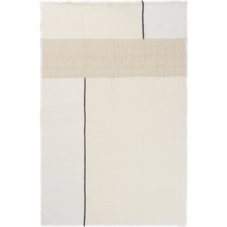 Ferm Living Dela tæppe 120x170 cm Natural-Off-white