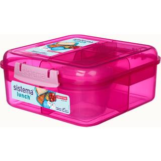 Sistema Bento Cube Lunch madkasse, 1,25L, pink