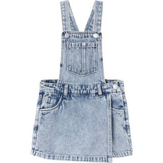 Name It Light Blue Denim Overall Skirt Shorts