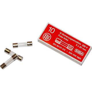 Siba Glassikring 5X20 250V T 6,3A - 10 Stk.