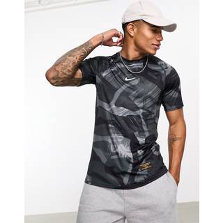 T-shirt Nike M NP DF SLIM TOP SS CAMO AOP fb7934-010 Størrelse S