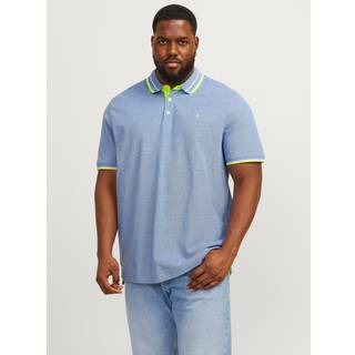 Plus Size Ensfarvet Polo