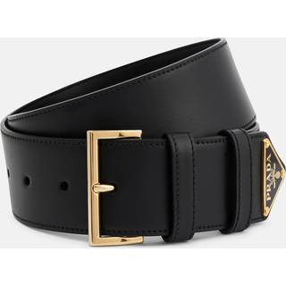 Prada Logo leather belt - black - 70CM