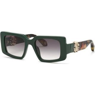 Roberto Cavalli Kvinde SRC039M 0D80 Solbriller Acetat Grøn Røg Geometrisk Normal Skygge