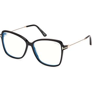 TOM FORD Kvinde FT5953-B 1 Optiske stel Acetat Sort Sommerfugl Normal