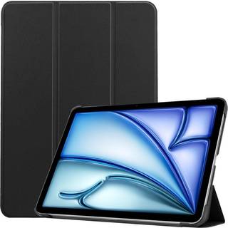 Til iPad Air 13 (2024) Etui Tre-fold Stativ Tablet Cover - Sort