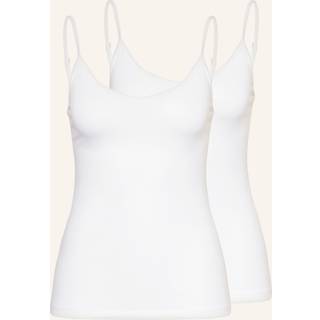 Calida Benefit Women 2-Pack top, hvid, Størrelse: M, Dame