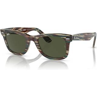 Ray-Ban RB2140F WAYFARER Asian Fit 138731 52 Solbriller Mænd Grå - Transparent Photochromic Striped Grey - 52mm