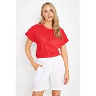 Lts Tall White Textured Shorts 10 Lts | Tall Women's Jersey Shorts
