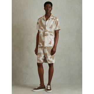 Reiss Viceroy Brushstroke Tryk Cuban Krave SkjorterSmall