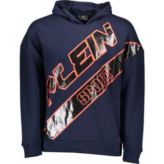 Plein Sport Blue Cotton Men Sweater