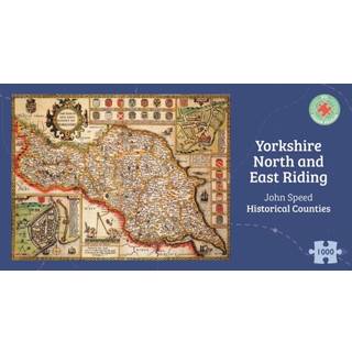 Yorkshire North & East Riding Historical 1610 Map 1000 Piece Puzzle