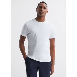 Reiss Reiss White Bless Cotton Crew Neck T-Shirt