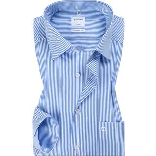 OLYMP Herren Hemd blau gestreift Comfort Fit