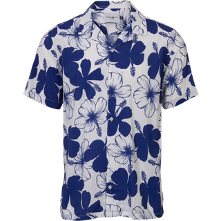 Marcus Lineker Herre Kortærmet skjorte - Royal blue - L