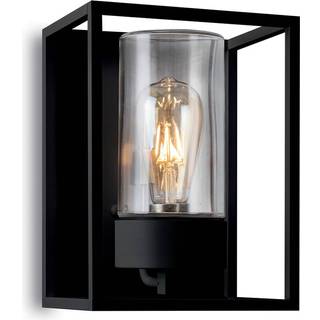 Moretti Luce Udendørs væglampe Cubic³, dæmpbar, Sort, Messing, Moderne,