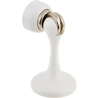 Soss Zink Magnetic Door Stop med skjult skrue monteres hvid udvendig finish MDHBWH-HS 7 x 1 tommer