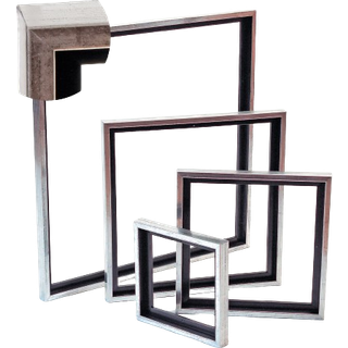 Artino, svæveramme, antik silverlook, 30 x 40 cm [Levering: 1-2 dage]