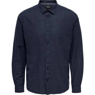 ONLY & SONS Caiden LS Linen Shirt Night Sky