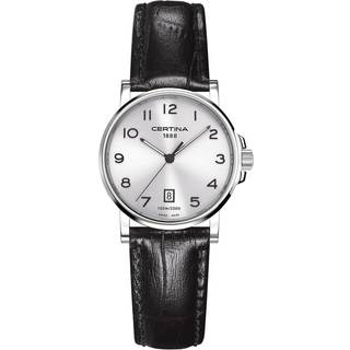 Certina C017.210.16.032.00 DS Caimano Sølvfarvet/Læder Ø27 mm