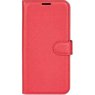 EIDERWOOD Motorola Edge 50 Ultra Litchi Læder Flip Cover m. Pung - Rød