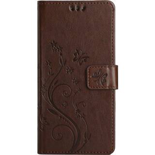 EIDERWOOD Google Pixel 9 / 9 Pro Sommerfugle Læder Flip Cover m. Pung - Brun