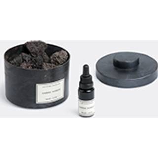 Mad et Len Candlelight And Scents - 'D'Apothicaire' pot pourri totem, Ambre nobile in BLACK lava rock 90% , scent 10%
