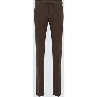 Incotex Cotton slim pants - brown - EU 54