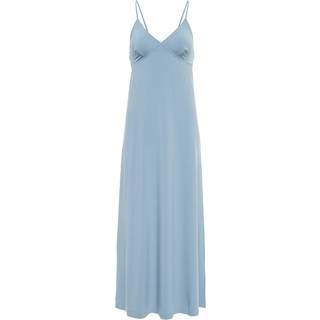 Norma Kamali Jersey slip maxi dress - blue - L