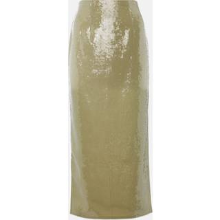 Roland Mouret Sequin midi skirt - green - M