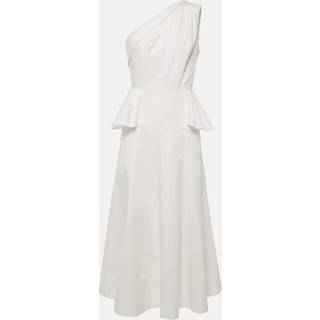 Roland Mouret One-shoulder cotton poplin midi dress - white - M