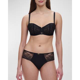 Chantelle Origins Lace Unlined Demi Bra - Black - C 80