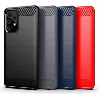 SKALO Samsung A33 5G Armor Carbon Stødsikker TPU-cover - Rød