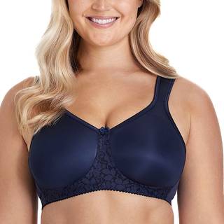 Miss Mary Smooth Lacy Moulded Soft Bra - Darkblue - B 80