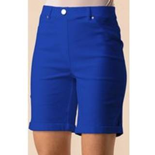 Roman Roman Cobalt Blue Turned Hem Stretch Shorts