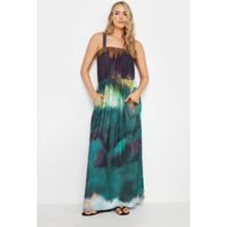 Lts Tall Green & Purple Ombre Maxi Dress 8 Lts | Tall Women's Maxi Dresses