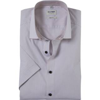 OLYMP Herren Hemd beige gestreift